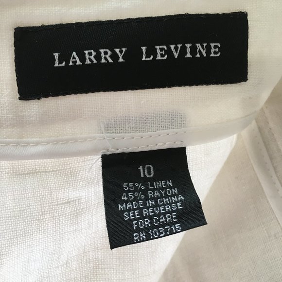 Larry Levine white skirt, size Medium/10 - Picture 3 of 3